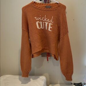 Wooden Ships Rust Orange 'wicked CUTE' Crewneck Sweater